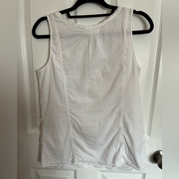 Vintage Aeropostale white cotton tank top with lace - Picture 2 of 3